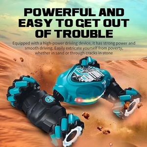 <span class=keywords><strong>Voiture</strong></span> télécommandée RC à détection gestuelle <span class=keywords><strong>avec</strong></span> lumières et musique, contrôle manuel, rotation à 360° Véhicule tout-terrain rotatif pour enfants - Product Image 2