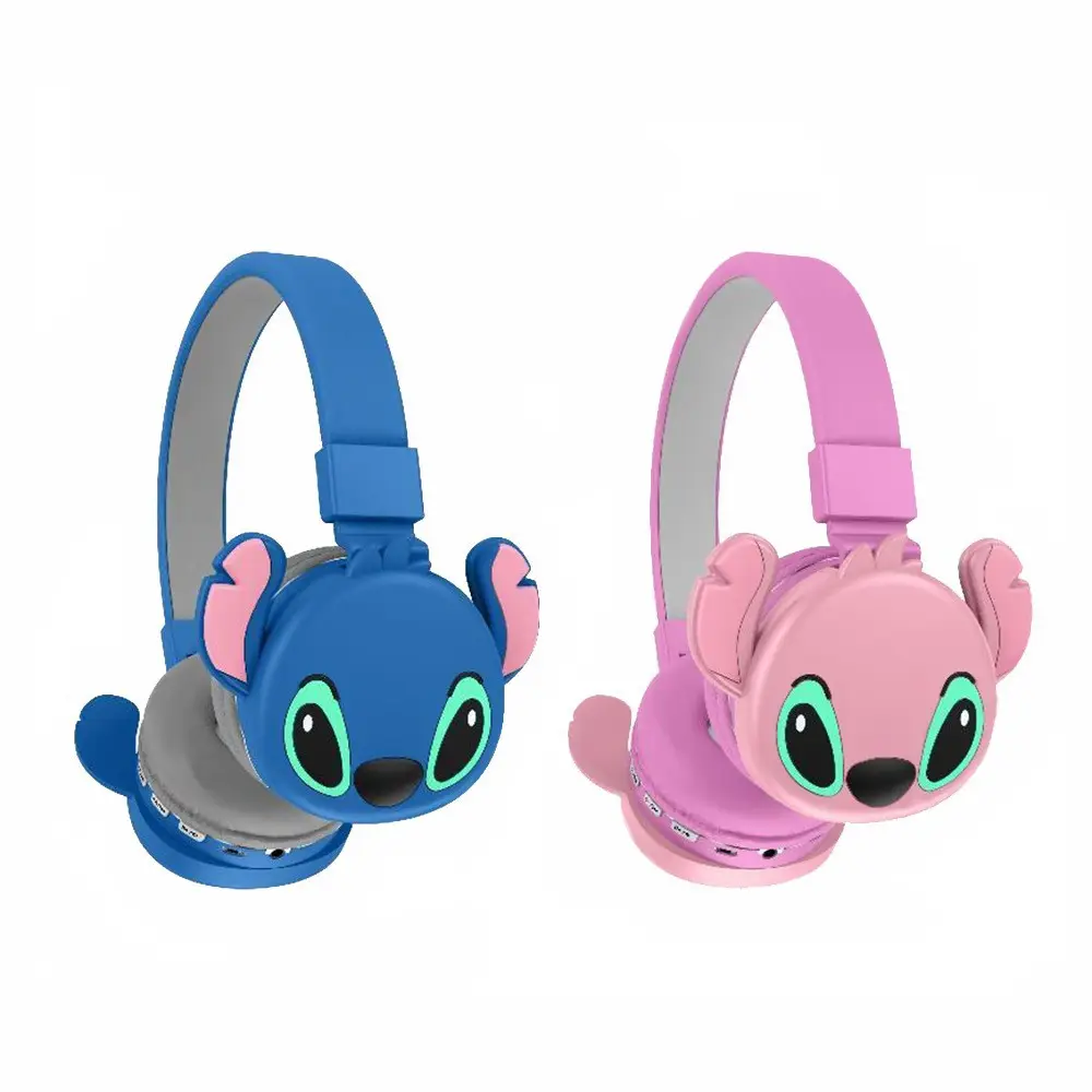 Sell like hot cakes AH806 Popular Children's Cartoon Creative Headwear Wireless Foldable BT Earphones Gift Earphones