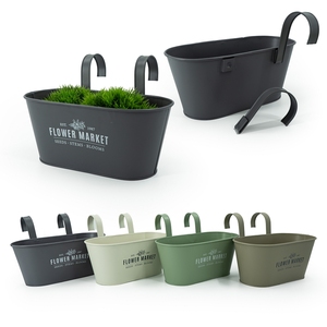 Biểu Tượng Tùy Chỉnh Thân Thiện Với Môi Ban Công Đường Sắt Treo Trồng Có Thể Tháo Rời Móc Cho Cửa Sổ Vườn Móc Treo Trồng Hộp - Product Image 1