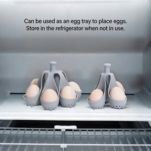 <span class=keywords><strong>Cuiseur</strong></span> à œufs en silicone 4/6 emplacements, support de cuisson vapeur pour œufs à la coque ou mollets parfaits, sans BPA, pour la cuisine - Product Image 3