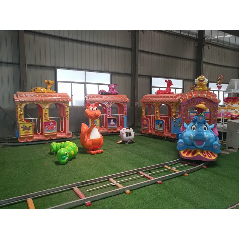 Chinese Theme Park Amusement Track Train Manufacturers Commercial Electric Train Set for Adults