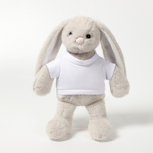 Simpatico Coniglietto di Peluche con Maglietta - Morbido Coniglio Imbottito con <span class=keywords><strong>Vestiti</strong></span>, Compagno di Comfort per Bambini - Product Image 3