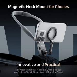 Soporte Magnético para Teléfono con Correa para el Cuello <span class=keywords><strong>TELESIN</strong></span> para iPhone 12 13 14 15, Palo Selfie de Silicona - Product Image 3