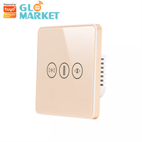 Commutateur de volet roulant Wifi/zigbee, contrôle vocal intérieur de volet de fenêtre global, application Tuya, commutateur de rideau intelligent