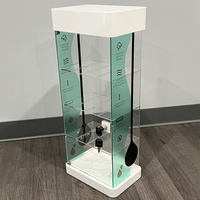Vitrines de magasin de détail, comptoir, présentoir rotatif en acrylique pour 16 couteaux avec serrures et rangement