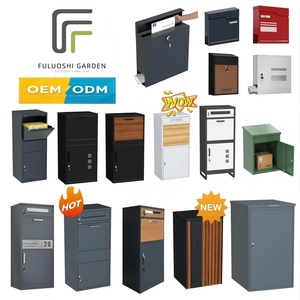 Boîte <span class=keywords><strong>aux</strong></span> <span class=keywords><strong>lettres</strong></span> d'extérieur <span class=keywords><strong>pour</strong></span> la maison Serrure à clé étanche antivol Boîte <span class=keywords><strong>aux</strong></span> <span class=keywords><strong>lettres</strong></span> autoportante en acier galvanisé avec grande capacité d'emballage - Product Image 5