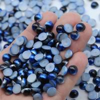Perles Cabochon XULIN Couleurs Orange Bleu Arc-en-ciel 2mm 3mm 4mm 5mm 10000pcs/sac Demi-perles ABS pour Décoration de Boutons