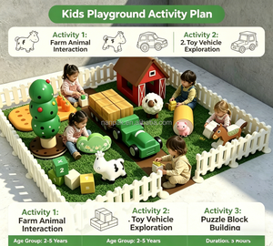 Ensemble d'équipements de jeux souples pour ferme commerciale, comprenant un tracteur et une plante, pour aire de jeux intérieure, <span class=keywords><strong>location</strong></span> pour fêtes d'enfants, cafés ludiques et événements - Product Image 5