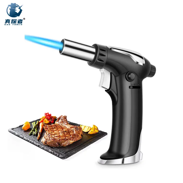 GF-905 Kitchen Torch Refillable Cooking Chef Culinary Piezo Butane Gas Torch Lighter Bunnings