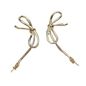 Pendientes Largos en Forma de C de Plata S925 para Mujer, con Múltiples Cuentas, 3-8 Perlas, Soporte Vacío para DIY, Accesorio de Moda - Product Image 5