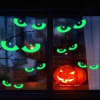 Autocollants Muraux Fluorescents Horreur Mains Fantômes Lumineuses Décorations de Fête Autocollants Auto-adhésifs Halloween