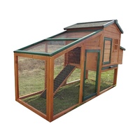 Cage en bois poulailler ménage facile à nettoyer Cages d'extérieur pour animaux de compagnie poulailler en bois massif personnalisé