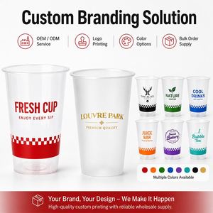 Gobelet jetable en PP compatible avec les distributeurs automatiques, 500 ml, calibre 90, logo personnalisé, distributeur automatique de café/jus/thé, gobelet doré - Product Image 4