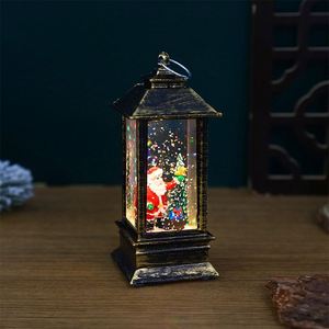 Classic Plastic <b>Small</b> Oil Lamp Telephone Booth Christmas Decorations LED Luminous Interior Desktop - Product Image 5