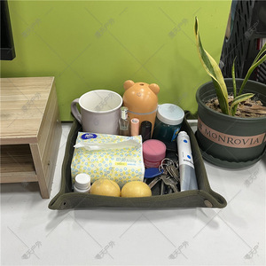 Canvas <b>Camping</b> Storage <b>Mat</b> Square Waterproof Outdoor Desktop Organizer Khaki Army Green - Product Image 2