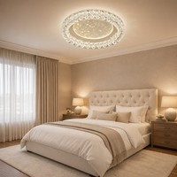 Plafonnier LED Premium à Encastrer au Design Artistique, Grand Luminaire Rond pour Hôtels, Bureaux et Projets d'Éclairage