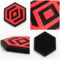Écussons 3D personnalisés en PVC pour casques tactiques et gilets, étiquettes en caoutchouc avec logo personnalisé, équipement de sport de plein air, fabrication en usine