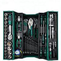 Jeu d'outils de réparation automobile manuel en acier au chrome-vanadium de qualité industrielle, 85 pièces, avec clé à douille et entraînement demi-tour OEM