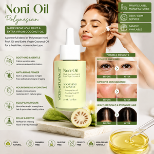 Olio di <span class=keywords><strong>Noni</strong></span> Polinesiano a Marchio Privato per Anti-invecchiamento e Riparazione Antiossidante della Barriera Cutanea, Idratante per Viso, Corpo, Capelli e Cuoio Capelluto - Product Image 1