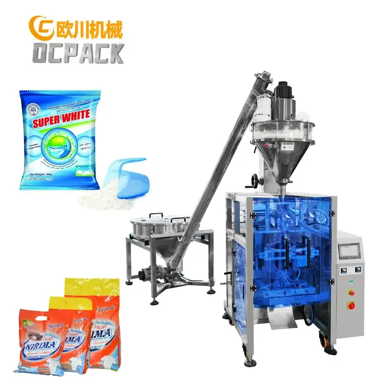 Machine d'emballage professionnelle de poudre à laver de détergent de savon de 200g 500g 1kg