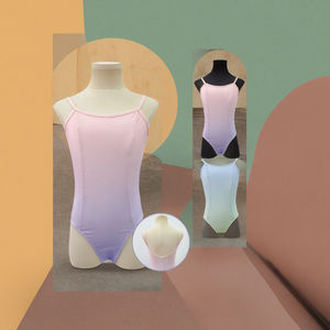 Justaucorps de danse pour filles avec logo personnalisé, prêts à être expédiés en 2026, couleurs dégradées, coton et élasthanne, pour enfants, vente en gros, meilleures ventes - Product Image 2