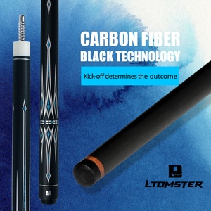 ไม้คิวพูล Little Monster BD คาร์บอนไฟเบอร์, ไม้คิวบิลเลียดขนาด 12.5 มม. แกนไม้คิวแบบ Low Deflection, ไม้คิวสำหรับโต๊ะพูล - Product Image 2