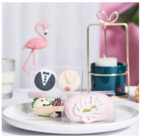 Boîte à gâteau transparente pour sucettes glacées, boîte à bonbons transparente pour glaces, boîte transparente pour animaux de compagnie avec bâtonnets en bois