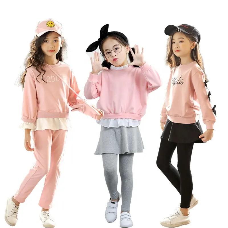 Комплект одежды из 2 предметов для девочек от 8 до 9 лет, От 8 до 12 лет Одежда для девочек 9 лет