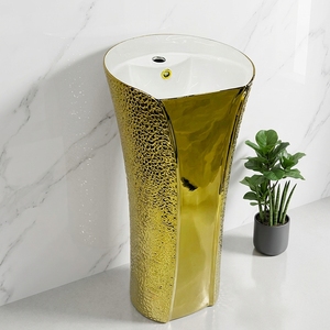Vasque de salle de bain sur pied en céramique, moderne, personnalisée, pour hôtels et usage domestique, vente en gros à bas prix - Product Image 2