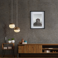 Offres Spéciales A1 A2 A3 A4 11x14 12x16 Tenture murale Cadre photo en bois noir avec tapis