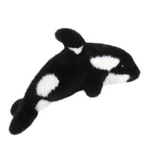 V247ตุ๊กตาวาฬเพชฌฆาตนุ่มนิ่มสุดนุ่มออกแบบได้เองสีดำน่ารักสำหรับเด็กของขวัญวันเกิด - Product Image 2