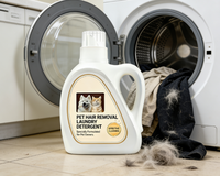 Détergent liquide professionnel anti-statique pour l'élimination des poils d'animaux, formule anti-adhérence des poils pour propriétaires de chiens et de chats