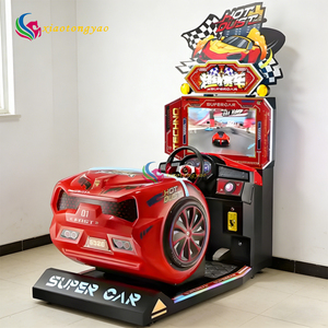 เครื่องเล่นเกมแข่งรถไฟฟ้าสำหรับเด็ก แบบหยอดเหรียญ  ตู้เกมอาร์เคดในร่ม  หน้าจอภาษาอังกฤษ  รับประกัน 1 ปี  รองรับหลายปลั๊กไฟ 110V/220V - Product Image 2
