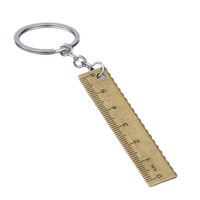 Mini règle porte-clés en alliage de zinc, outil de mesure portable pour la maison et les bijoux, disponible immédiatement