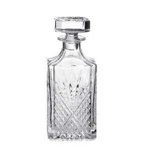 Decanter in Vetro Trasparente, Set per Confezionamento di Liquori e Vini, Bottiglia per <span class=keywords><strong>Whisky</strong></span> <span class=keywords><strong>750ml</strong></span>, Design Retrò di Lusso Leggero - Product Image 1