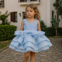 Robe de princesse en tulle à sequins avec nœud pour filles, idéale pour demoiselle d'honneur, piano, anniversaire ou spectacle
