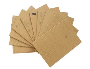 B5 Eco-friendly Kraft Paper Cover Exercise Composition Notebook with Line/Dots/Square design printing for School Students