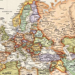 Vintage World Map Scratch Art Poster Wall Art Dormitorio Sala de estar Decoración moderna Pintura - Product Image 1