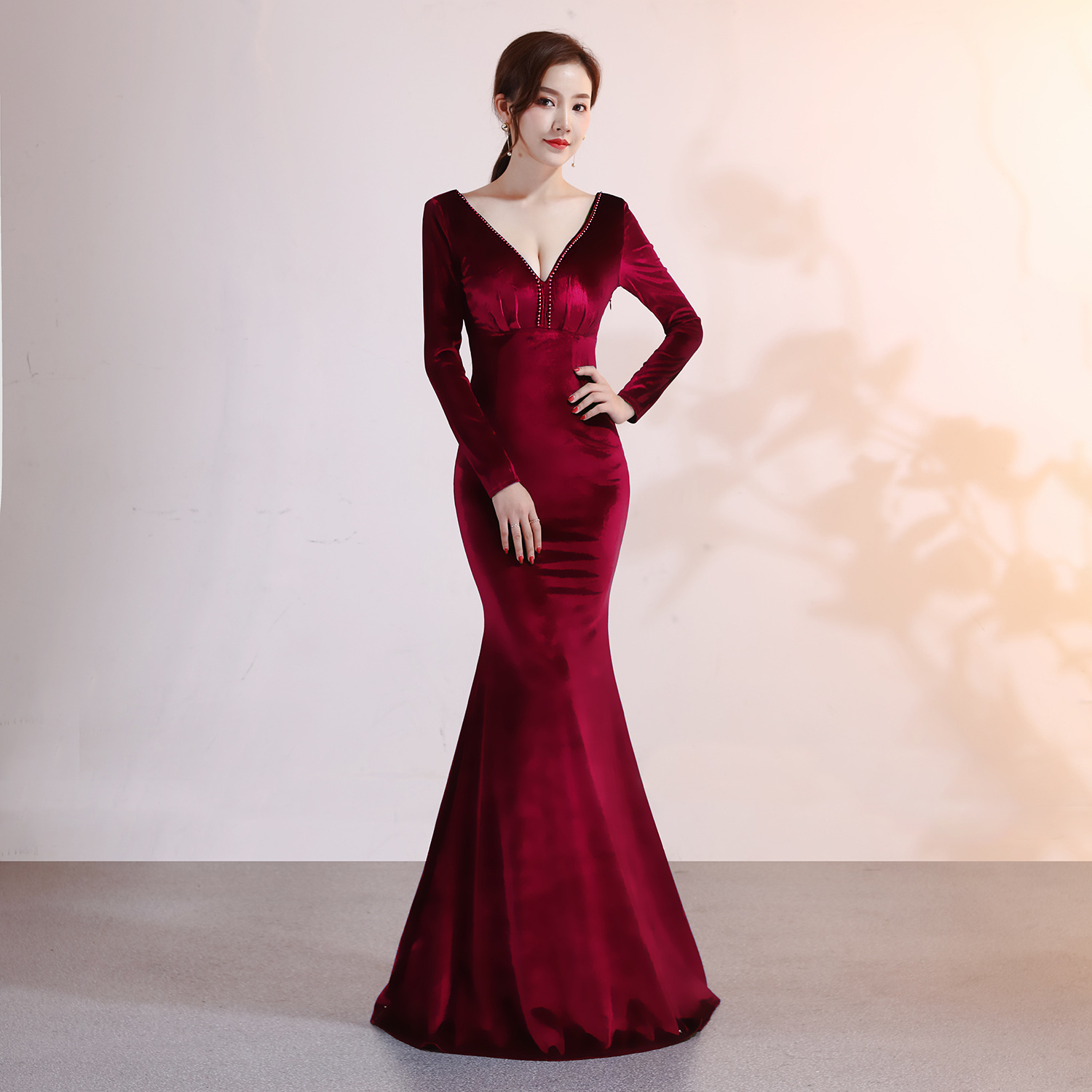 grey chiffon evening dress Haven Graceful Sweetheart Pleated Maxi Chiffon Bridesmaid Dresses, Silver main image 0
