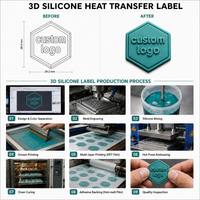 Étiquette thermocollante 3D en TPU gaufré, logo personnalisé pour chemise de golf, vêtements de sport, usine OEM, vente en gros, marque