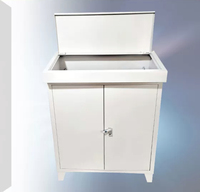 Console biseautée Style piano armoire de bureau de commande d'opérateur industriel à trois sections système d'alimentation électrique surveillance debout au sol