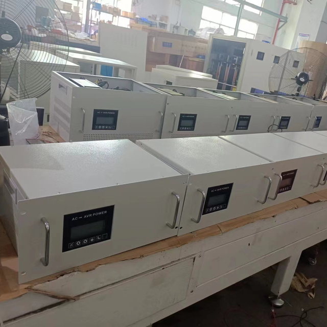 Rack-mounted Type Stabilizer AVR Input 240v Output 208v/120v Single Phase Voltage Stabilizer 20kva