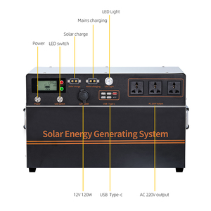 Système de stockage d'énergie solaire photovoltaïque Aiya 3000 Watts, batterie LiFePO4, onde sinusoïdale pure, grande capacité 4 <span class=keywords><strong>kWh</strong></span>, portable pour l'extérieur - Product Image 5
