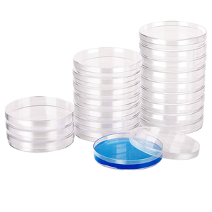 Cawan Petri plastik sekali pakai, 60mm steril dengan tutup makanan budaya sel bulat perawatan TC untuk pertumbuhan sel - Product Image 1