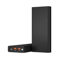 Chargeur portable personnalisé PD100W à charge super rapide 20000/30000/40000mAh ABS avec double USB et écran LCD, batterie externe pour ordinateur portable CE/FCC