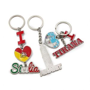 Cadeau promotionnel d'usine, produit spécialisé, logo personnalisé, porte-clés en métal personnalisé, souvenirs mignons et abordables, porte-clés - Product Image 4