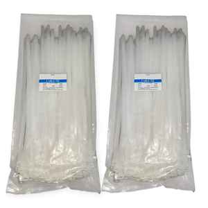 La qualité supérieure garantit un faisceau parfait et sécurisé à chaque fois Attaches de câble 168 76mm x 300mm Couleur Blanc - Product Image 1