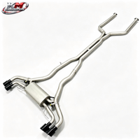 Système d'échappement Catback haute performance KM en acier inoxydable SS304 pour BMW X5M F95 X6M F96 S63 4.4T V8 – Amélioration de l'échappement intermédiaire et arrière