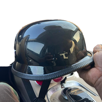 Casque de moto unisexe SeeMore de style allemand, double usage, en ABS, demi-coque, scooter, design cool