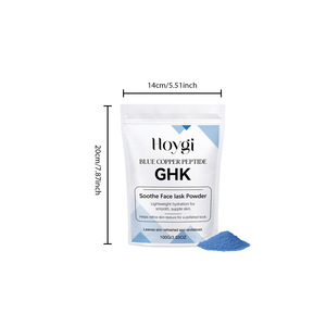 Poudre de Masque Facial au Kaolin <span class=keywords><strong>Prix</strong></span> de Gros, Douce, Délicate, Facilement Soluble, Nourrissante, Poudre de Masque Facial au Peptide de Cuivre Bleu - Product Image 4